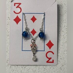 Handmade Necklace with Blue Bead - new